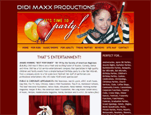 Tablet Screenshot of didimaxxproductions.com